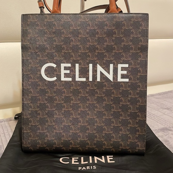 Celine Cabas Tote Triomphe Coated Canvas Bag - Picture 2 of 15